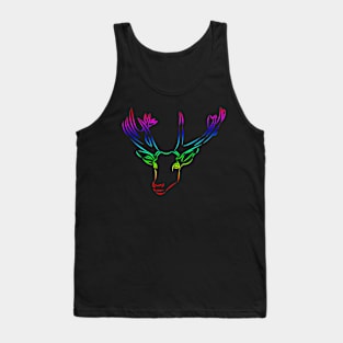 deer in the colors of the rainbow Tank Top